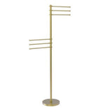 Allied Brass Satin Nickel Freestanding Towel Rack - Super Arbor