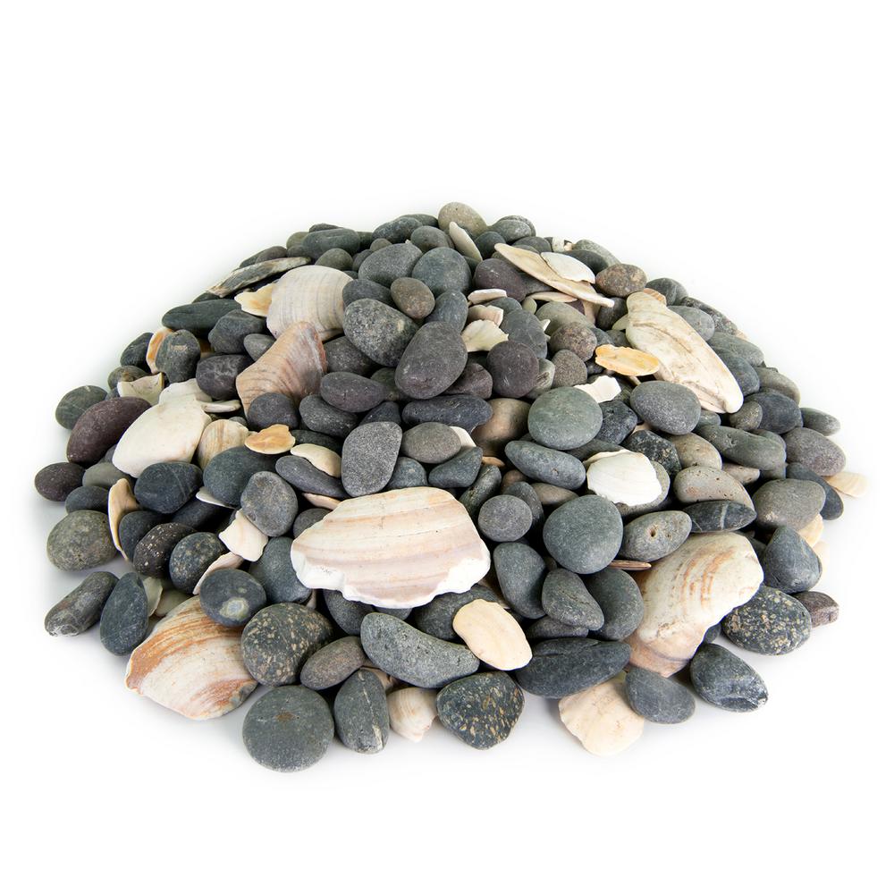 Southwest Boulder & Stone 1.0 cu. ft. 1 in. to 2 in. Buff Mexican Beach Pebble Smooth Round Rock for Gardens, Landscapes and Ponds - Super Arbor