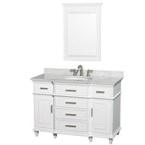 Berkeley 48 in. Vanity Cabinet Only in White - Super Arbor