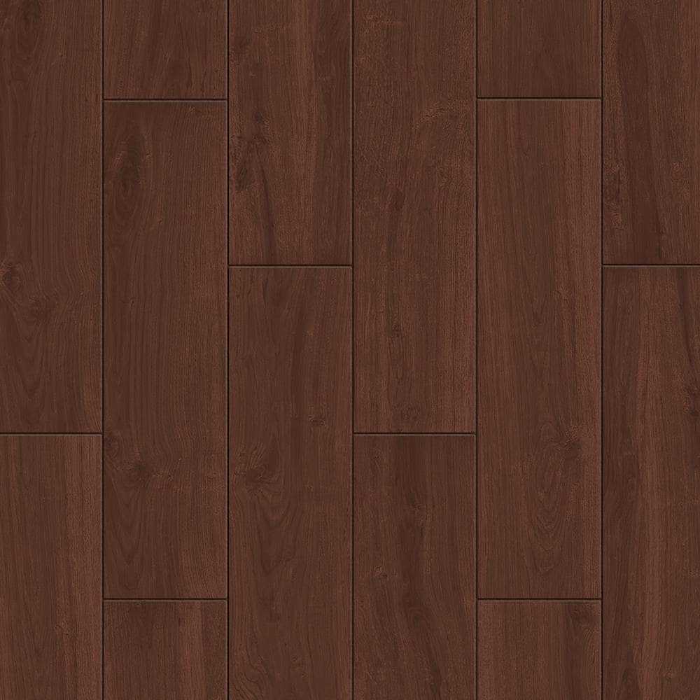 Style Selections Serso Black Walnut 6-in x 24-in Porcelain Wood Look Tile (Common: 6-in x 24-in; Actual: 5.75-in x 23.75-in)