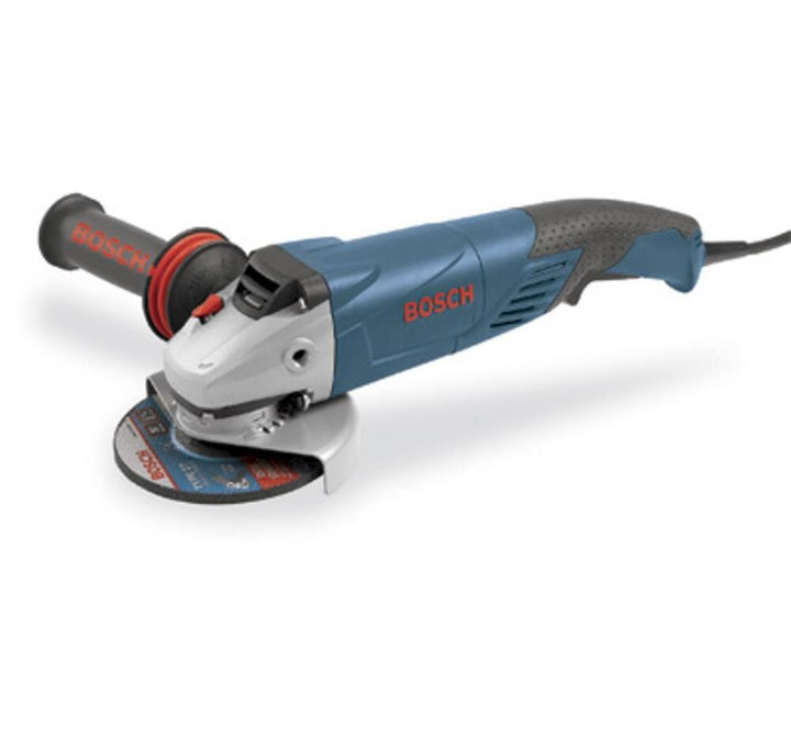 Bosch 5-in 9.5-Amp Sliding Switch Corded Angle Grinder, Rat-Tail Handle, 11,000 RPM (Model 1821D)