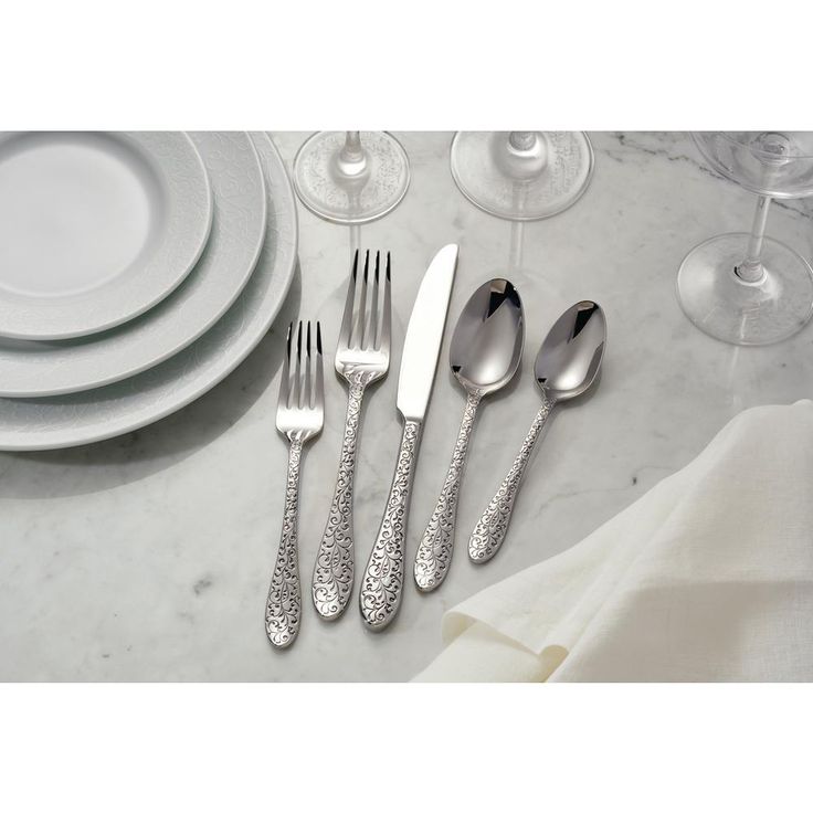 Ivy Flourish 18/10 Stainless Steel Teaspoons (Set of 12)