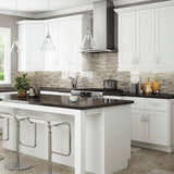 Home Decorators Collection Washington Vesper White Plywood Shaker Assembled Wall Kitchen Cabinet Soft Close 24 in W x 12 in D x 30 in H