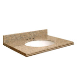 Transolid 37-in Giallo Veneziano Granite Single Sink Bathroom Vanity Top