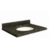 Transolid 43-in Uba Verde Green Granite Bathroom Vanity Top with Undermount Sink