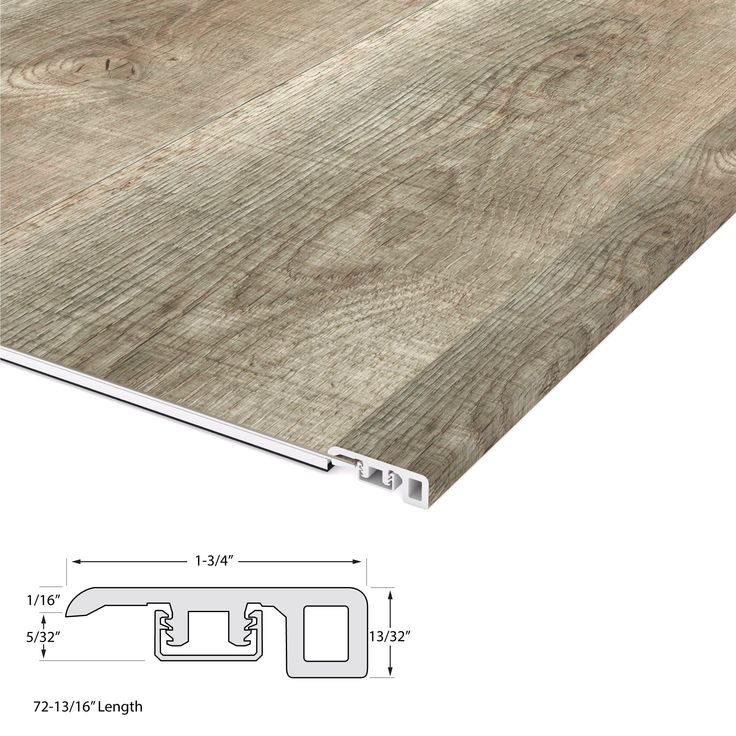 CALI Aqua Tough Dusty Dune 0.35-in T x 1.73-in W x 72.83-in L Vinyl Threshold