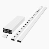 ArmorGuard Regency 94 in. White Composite Rail Kit - Super Arbor