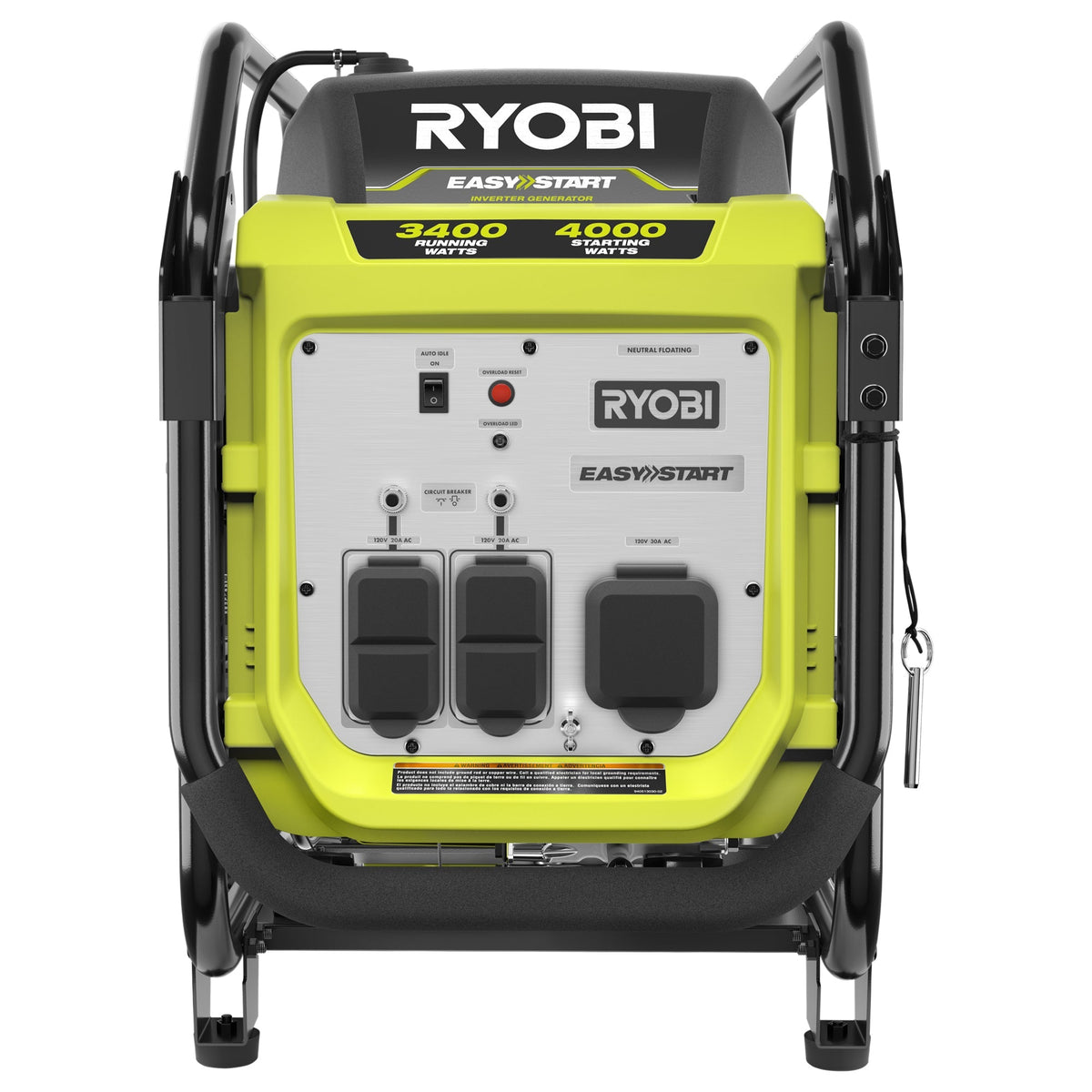 RYOBI 4000-Watt Gasoline Powered Digital Inverter Generator
