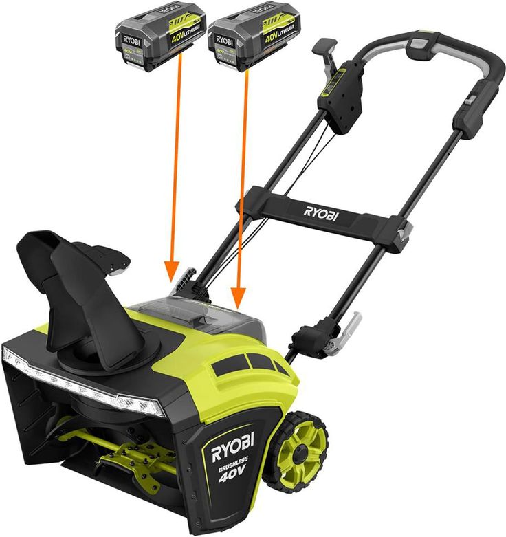 21 in. 40-Volt Brushless Cordless Electric Snow Blower with Two 5.0 Ah Batteries and Charger Included