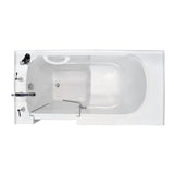 60 in. Walk-In Non-Whirlpool Bathtub in White with 1.28 GPF Single Flush Toilet - Super Arbor