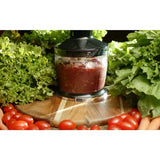 6-Speed White Immersion Blender with Chopper and Whisk Attachment