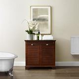 Lydia 14.13 in. Lift-Top Hamper in Espresso - Super Arbor