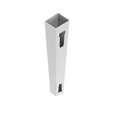Freedom Emblem 8-ft H x 5-in W White Vinyl End Fence Post (Unassembled)