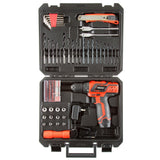 12-Volt Lithium Ion 3/8 in. Cordless 2 Speed Drill Set - Super Arbor
