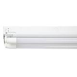 4 ft. 2-Light T8 Industrial LED White Strip Light with 1800 Lumen DLC Flex Tubes 3500K - Super Arbor
