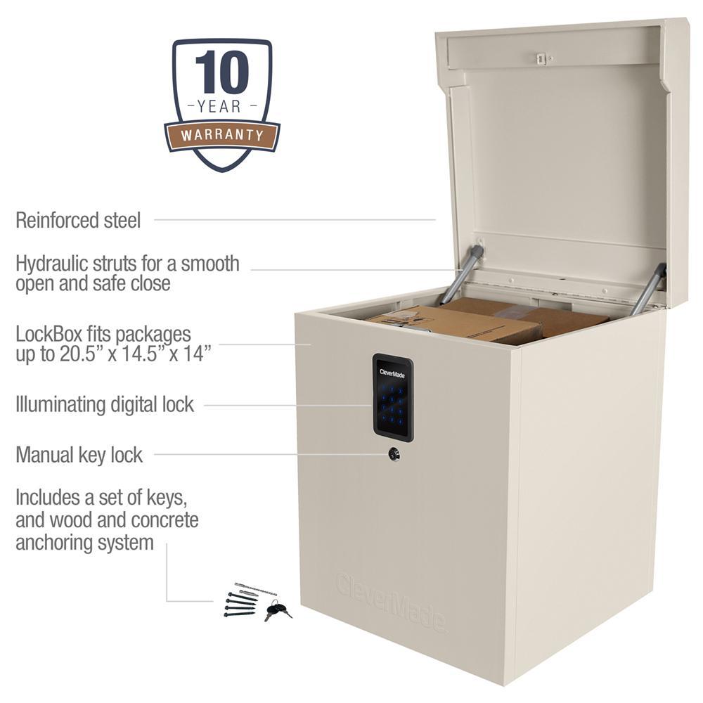 S100 Series 1-Compartment Anchorable Porch LockBox - Super Arbor