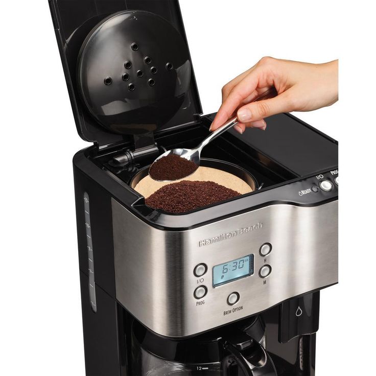 12-Cup Programmable Black Coffee Maker with Hot Water Dispenser