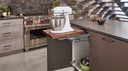 Rev-A-Shelf 13.25-in W x 1.38-in H 1-Tier Pull Out Metal Soft Close Lift Shelf