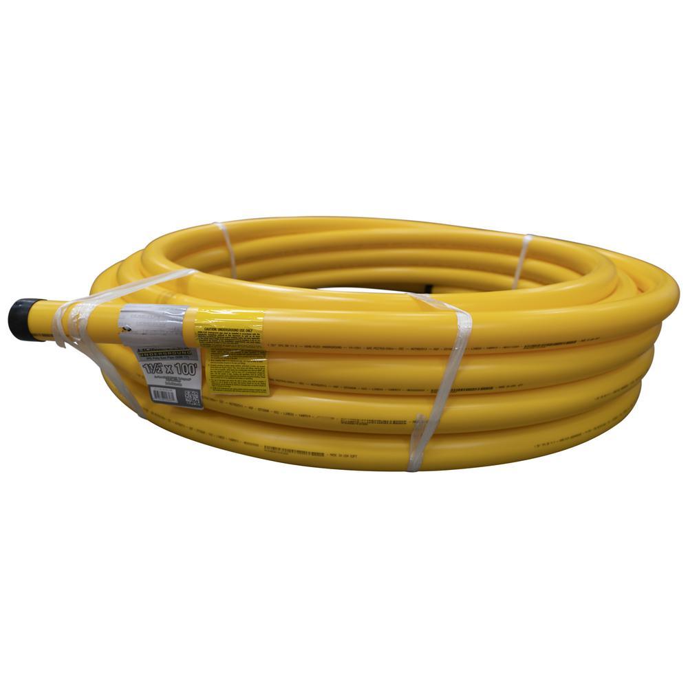 3/4 in. IPS x 100 ft. DR 11 Underground Yellow Polyethylene Gas Pipe - Super Arbor