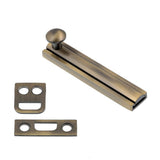 3 in. Solid Brass Antique Brass Surface Bolt - Super Arbor