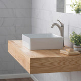 Viva 15-5/8 in. Square Porcelain Ceramic Vessel Sink in White - Super Arbor