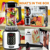 57 oz. 5-Speed Black Digital Countertop Blender with Pulse Blend, Adjustable Time and Speed Settings