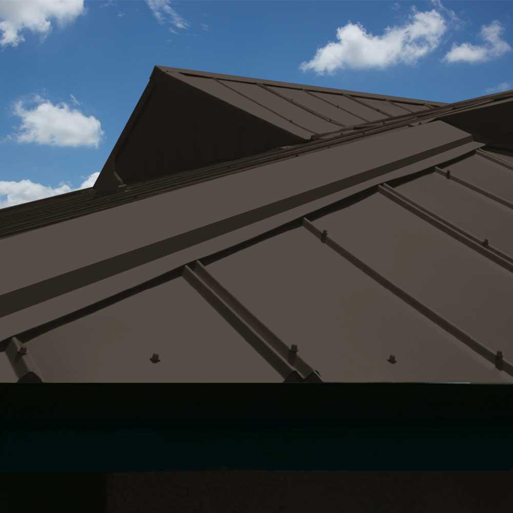 10 ft. Slate 29-Gauge Galvalume Steel RC2 Ridge Cap Flashing - Super Arbor