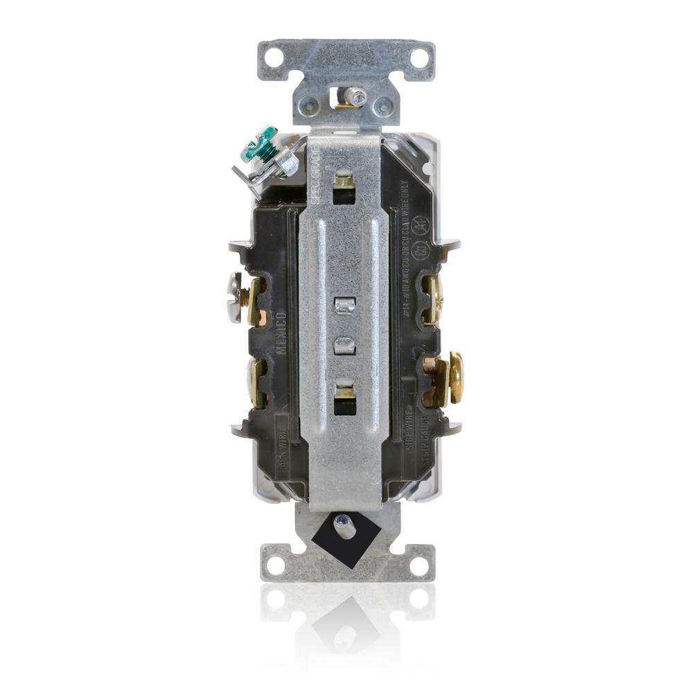 Decora Plus 20 Amp Industrial Grade Duplex Outlet, White - Super Arbor
