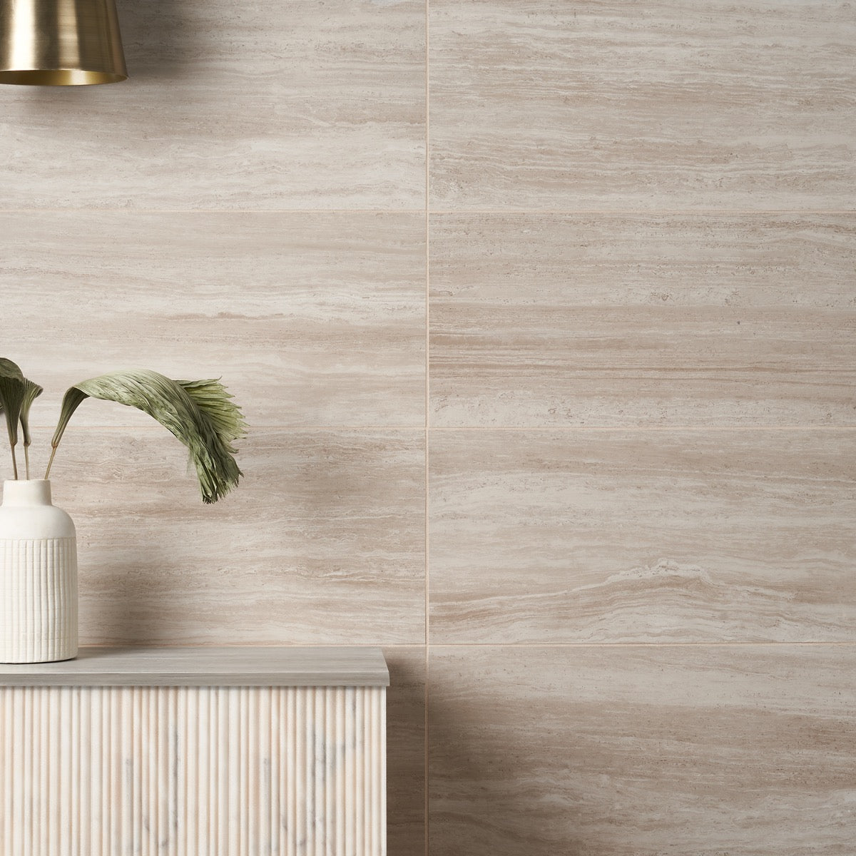 Nashville Beige 12x24 Travertine Look Matte Porcelain Tile by Lux Tile