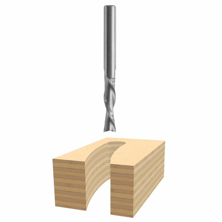Bosch 1/4-in Solid Carbide Downcut Spiral Router Bit