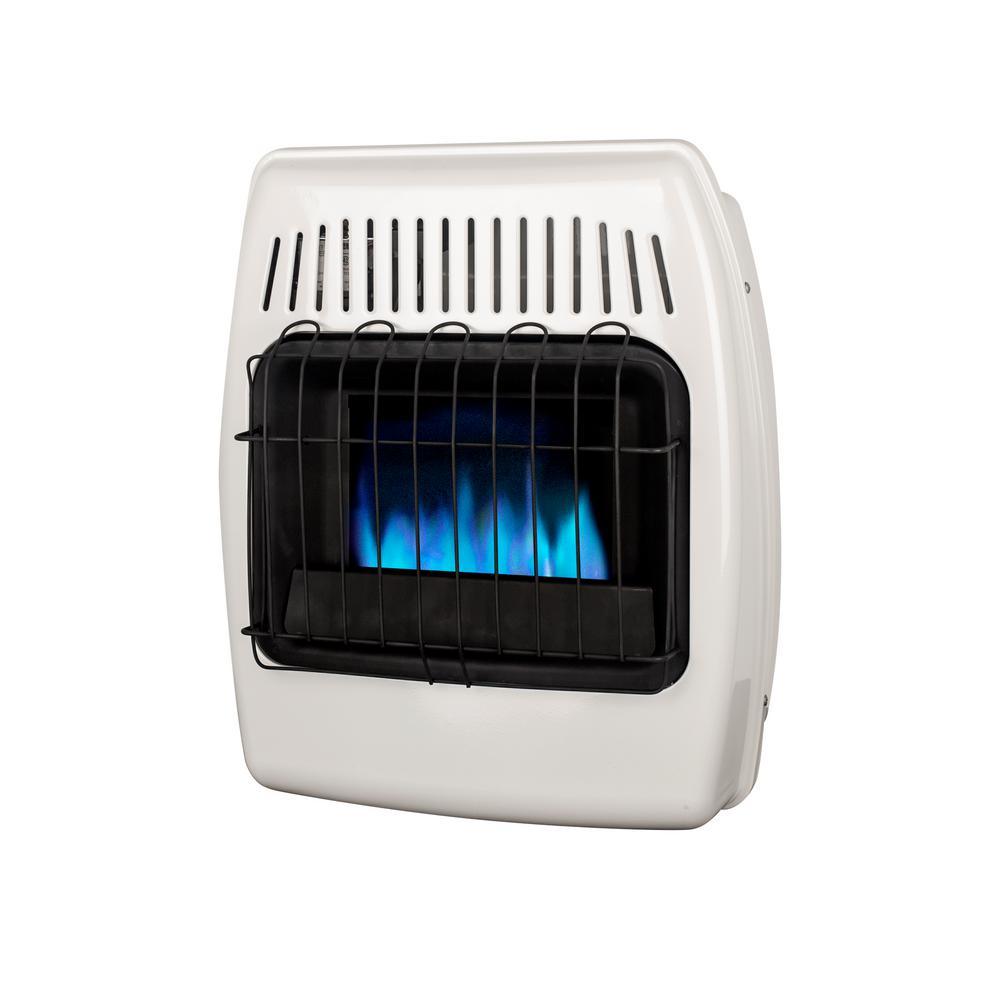 10,000 BTU Blue Flame Vent Free Natural Gas Wall Heater - Super Arbor