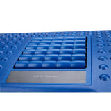 Blue Adjustable Height Ergonomic Foot Rest with Massage Rollers - Super Arbor