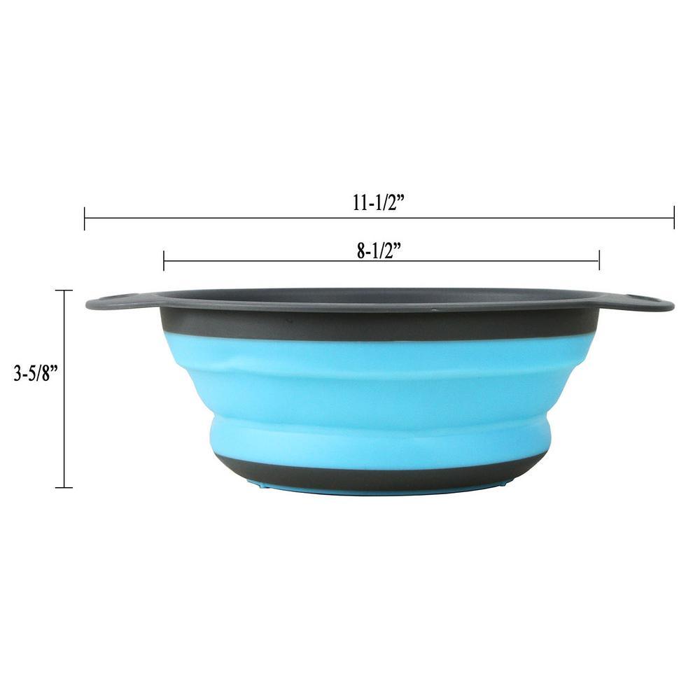 Undermount 16-Gauge Stainless Steel 42 in. x 20 in x 10 in. Triple Bowl Kitchen Sink with Collapsible Silicone Colanders - Super Arbor