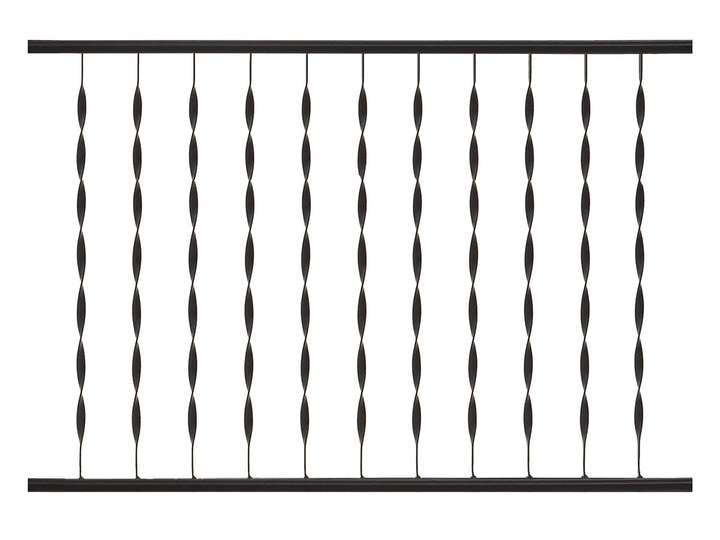 Gilpin Patterson 4-ft x 36-in Black Metal Deck Rail Kit