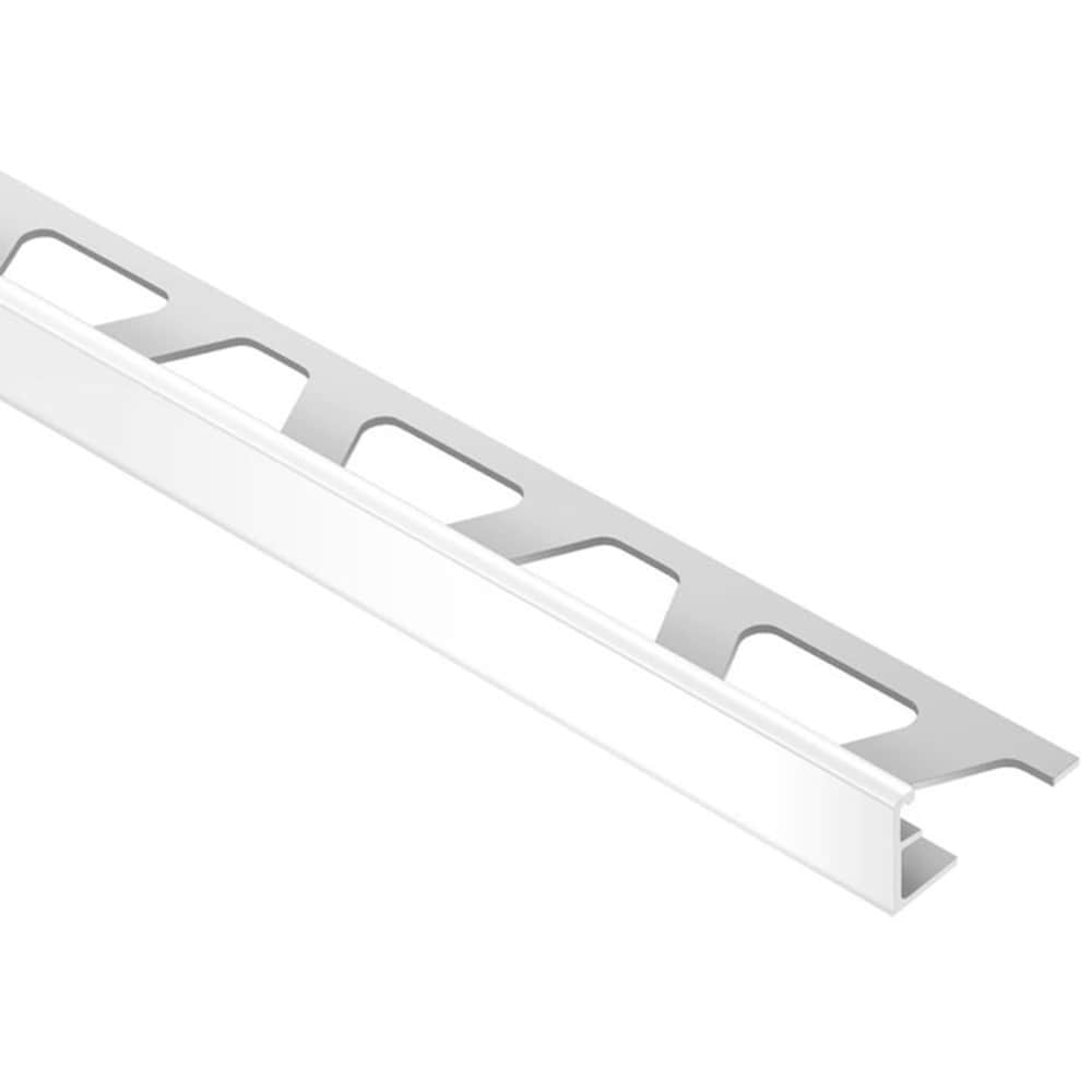Schluter Systems Jolly-P 0.5-in W x 98.5-in L Bright White PVC L-angle Tile Edge Trim