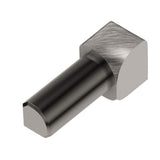 Schluter Systems Rondec 0.375-in W x 1-in L Brushed Nickel Aluminum Inside Corner Tile Edge Trim