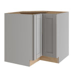 Vesper White Shaker Assembled Plywood 36 in. x 34.5 in. x 24 in. Easy Reach Corner Base Kitchen Cabinet Right Hand - Super Arbor