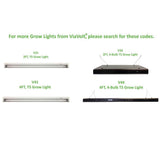 2 ft. T5 1-Bulb High Output 24-Watt Fluorescent Grow Light Fixture - Super Arbor