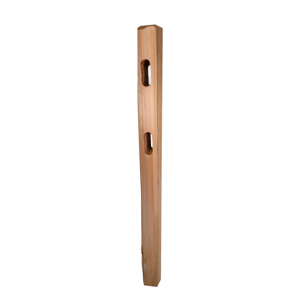 3-1/2-in x 4-ft Western Red Cedar Split Rail Line Wood Fence Post