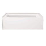 Classic 500 60 in. x 30 in. Alcove Left Drain Bathtub and Wall Surrounds in High Gloss White