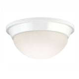 Project Source 8.75-in White Traditional Incandescent Flush Mount Light