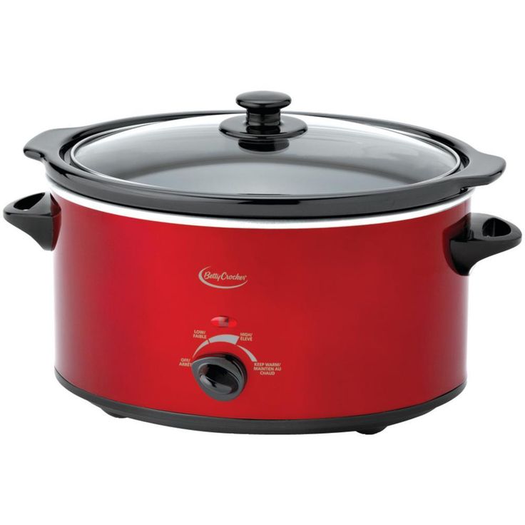 5 qt. Red Oval Slow Cooker with Travel Bag