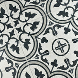 Merola Tile Arte Grey Encaustic 9-3/4 in. x 9-3/4 in. Porcelain Floor and Wall Tile (11.11 sq. ft. per case)