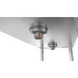 Freestanding Stainless Steel 60 in. 2-Hole Double Bowl Commercial Kitchen Sink