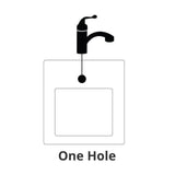 Drop-In/Undermount Solid Surface 25 in. 1-Hole 60/40 Double Bowl Kitchen Sink in Black Galaxy
