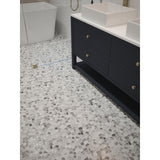 Jeffrey Court Bailey Grey Pebble 12 in. x 12 in. x 10 mm Honed Natural Stone Mosaic Wall/Floor Tile