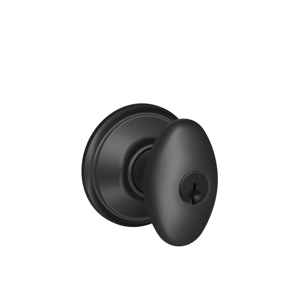 Sienna Satin Nickel Keyed Entry Door Knob - Super Arbor