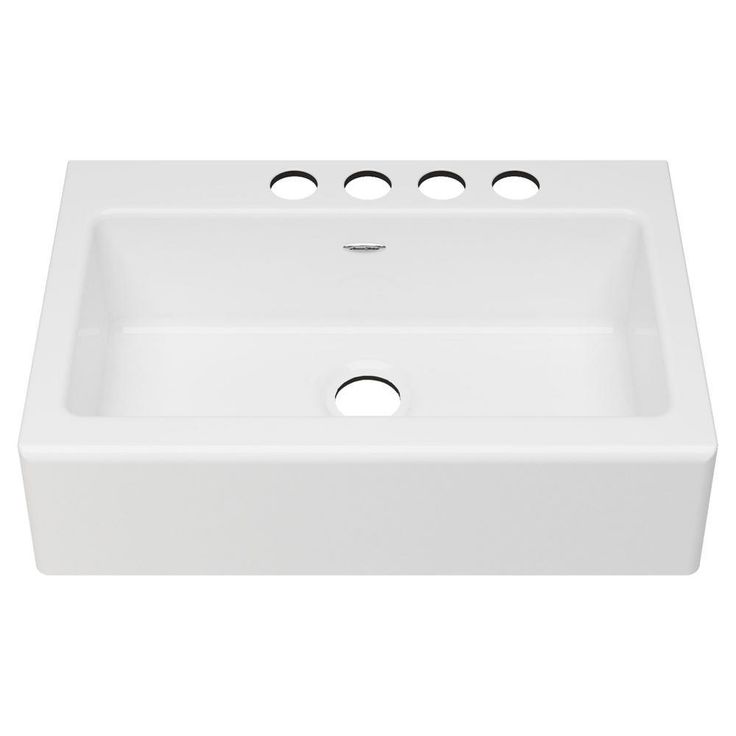 Delancey Farmhouse Apron Front Cast Iron 33 in. 4-Hole Single Bowl Kitchen Sink in Brilliant White