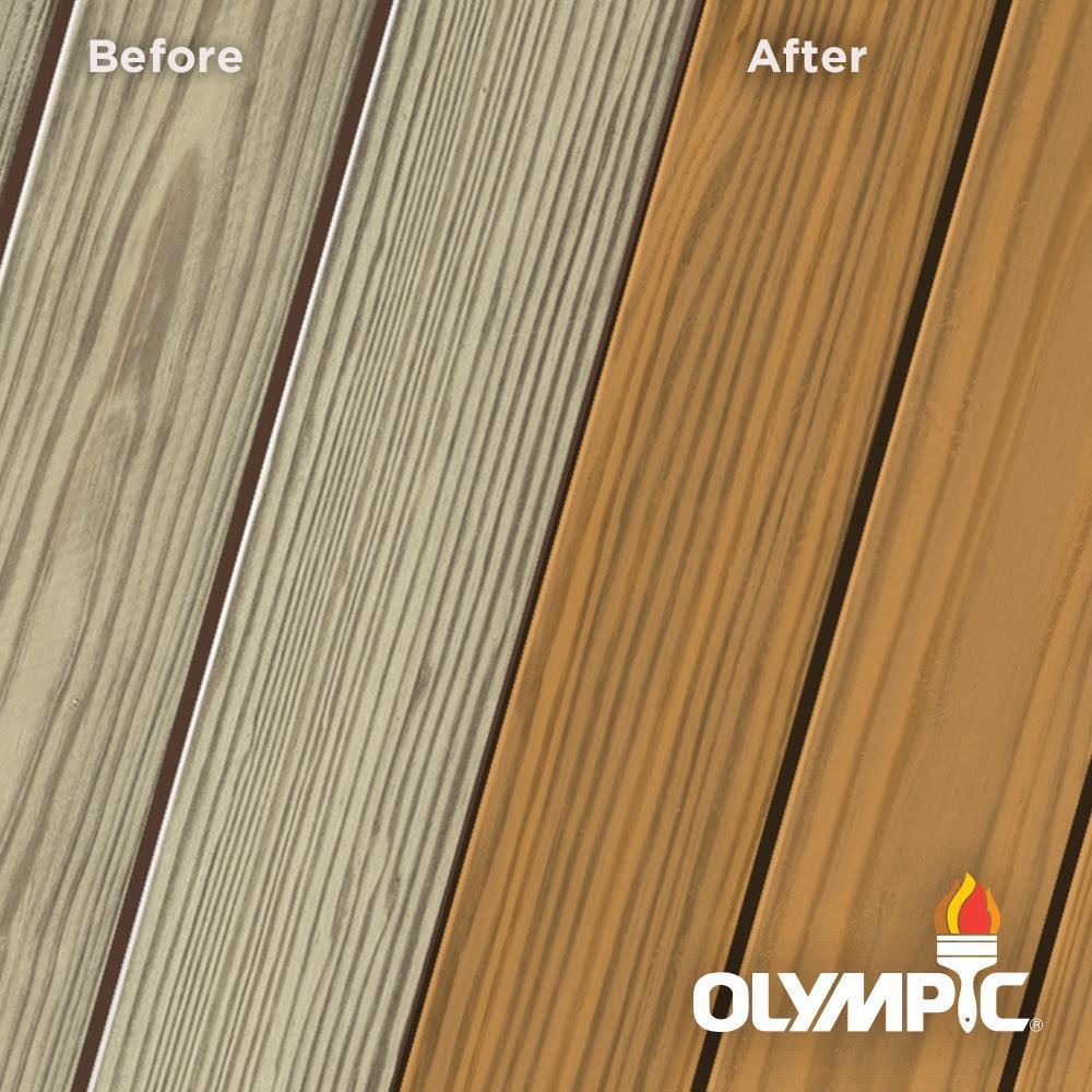 Olympic Maximum 1 gal. Cedar Naturaltone Semi-Transparent Exterior Stain and Sealant in One - Super Arbor