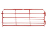 Tarter 3-ft H x 8-ft W Red Powder Coat Steel Corral Flat-top Containment Fence Gate